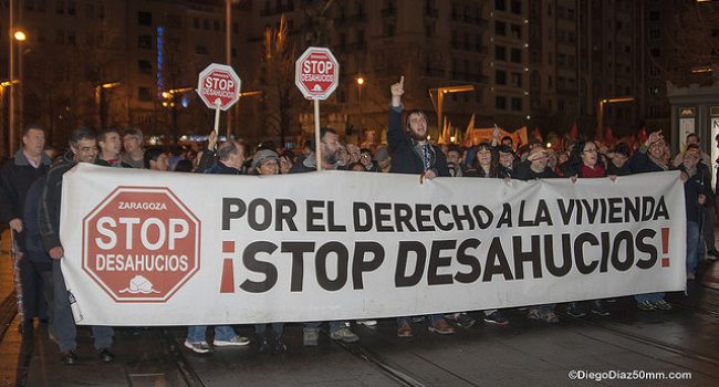 Manifestación en Zaragoza este 29N. Foto: Diego Díaz (AraInfo)
