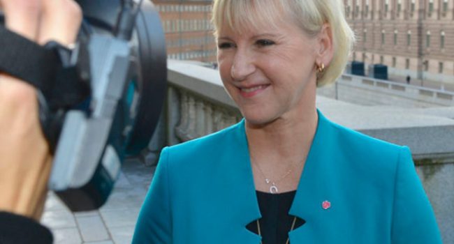La ministra sueca, Margot Wallström. Foto: Frankie Fouganthin (CC-BY)