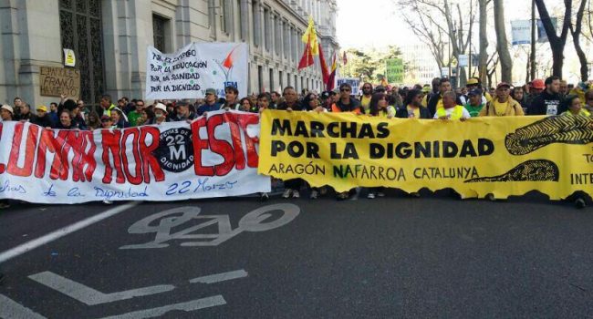 Las Marchas de la Dignidad en Madrid el 22 de marzo de 2014. Foto: Mariano Alfonso (Archivo)