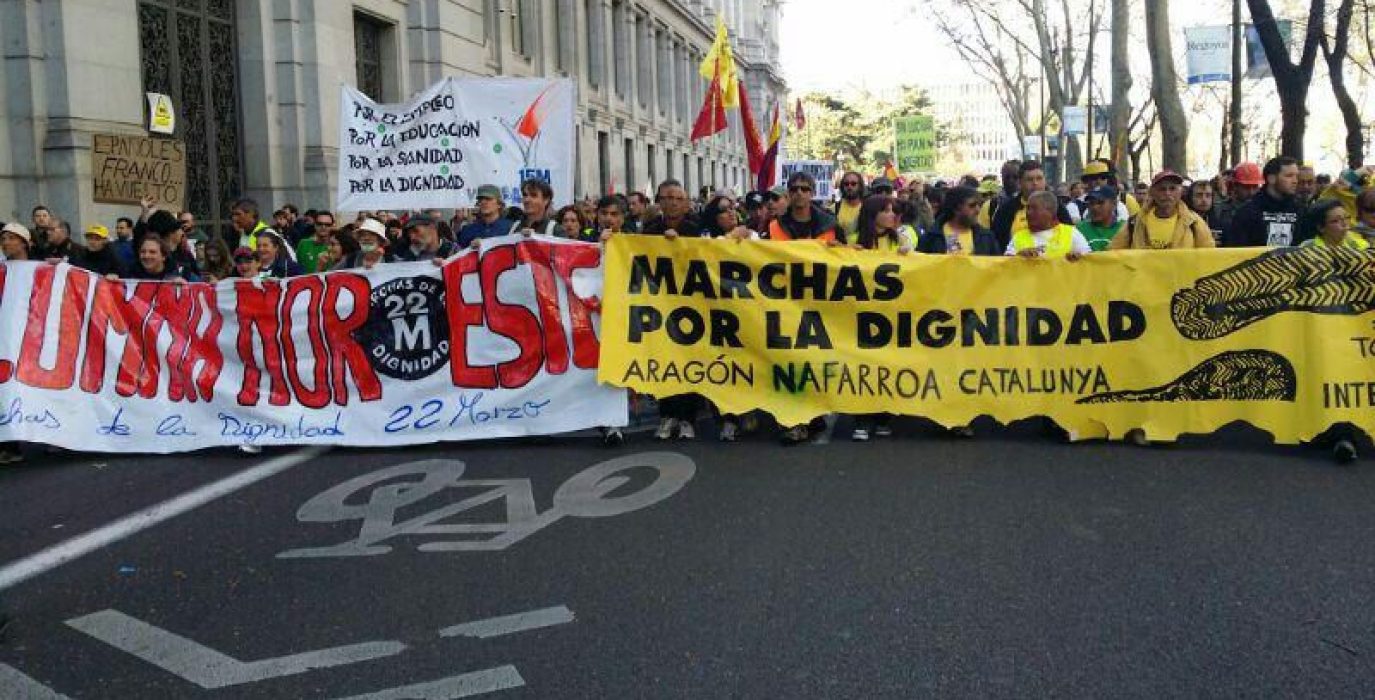 Las Marchas de la Dignidad en Madrid el 22 de marzo de 2014. Foto: Mariano Alfonso (Archivo)