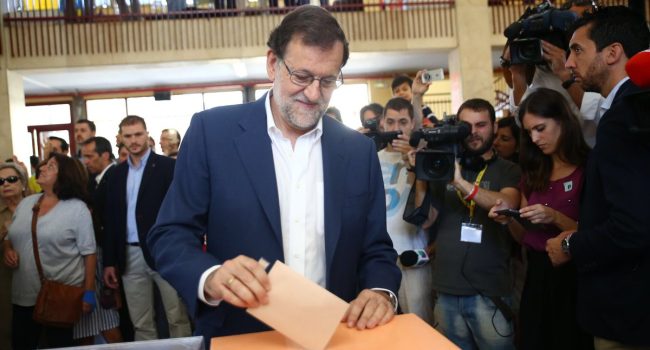 Rajoy votando el 26J. Foto: PP