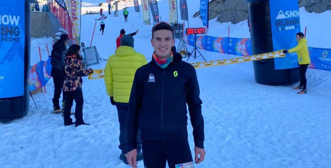 Mario Prades bronce en el estatal junior de Snowrunning