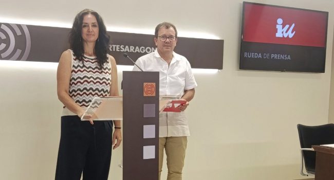 Marta Abengochea y Jesús García Usón, en comparecencia en las Cortes | Foto: IU