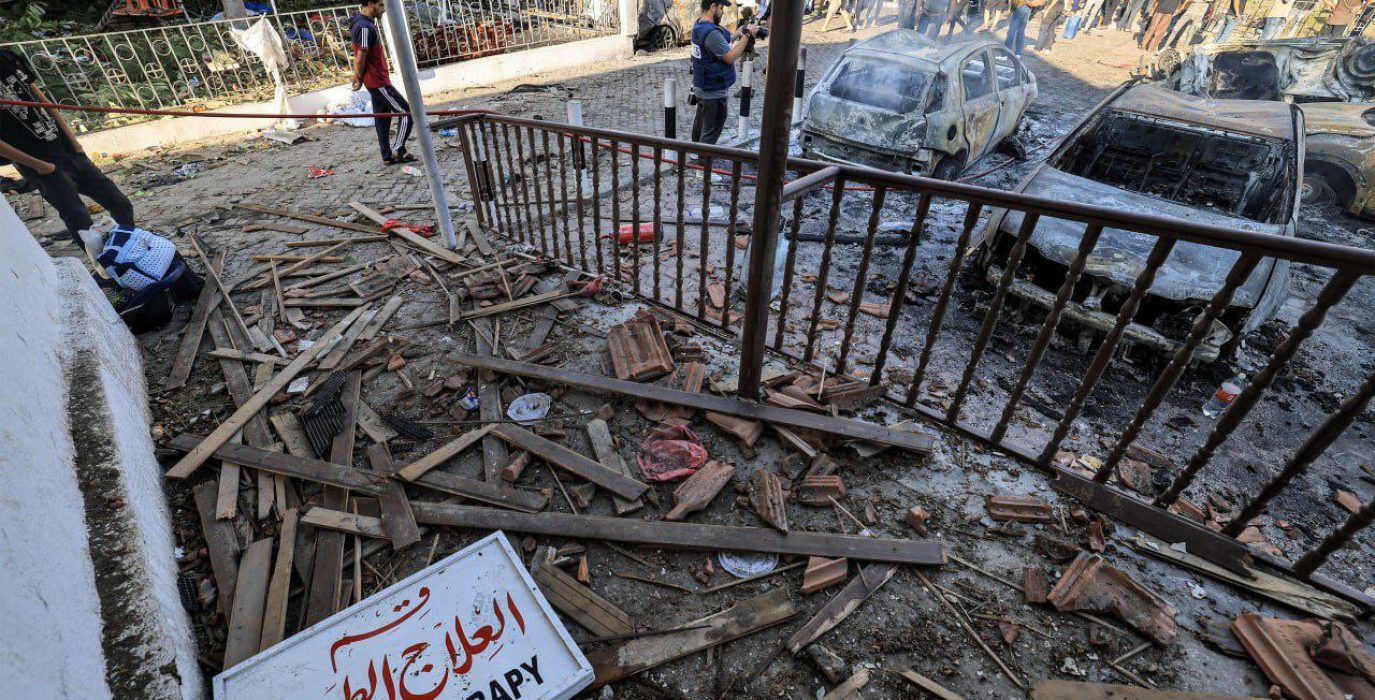 Masacre en el hospital Al Ahli | Foto: @TimesOfGaza