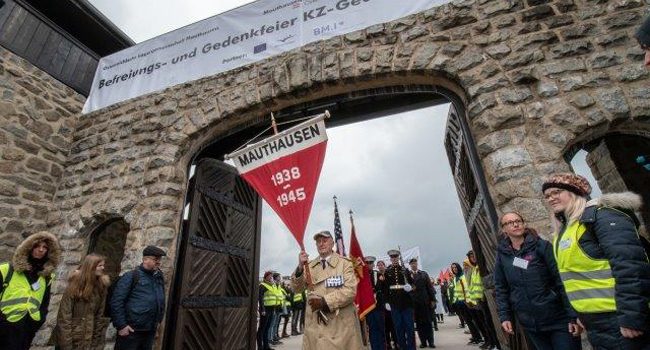 Homenaje en 2019 a las víctimas y supervivientes de Mauthausen. Foto: Jacqueline Godany (MKOE)