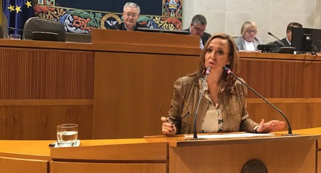 Mayte Pérez, consejera de Educación. Foto: @cortes_aragon