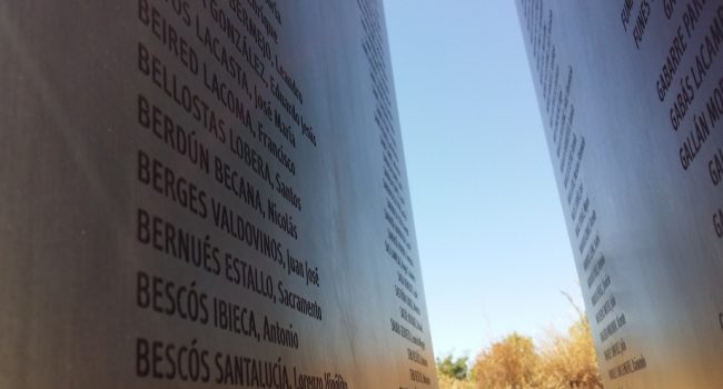 Memorial a los fusilados en Uesca.