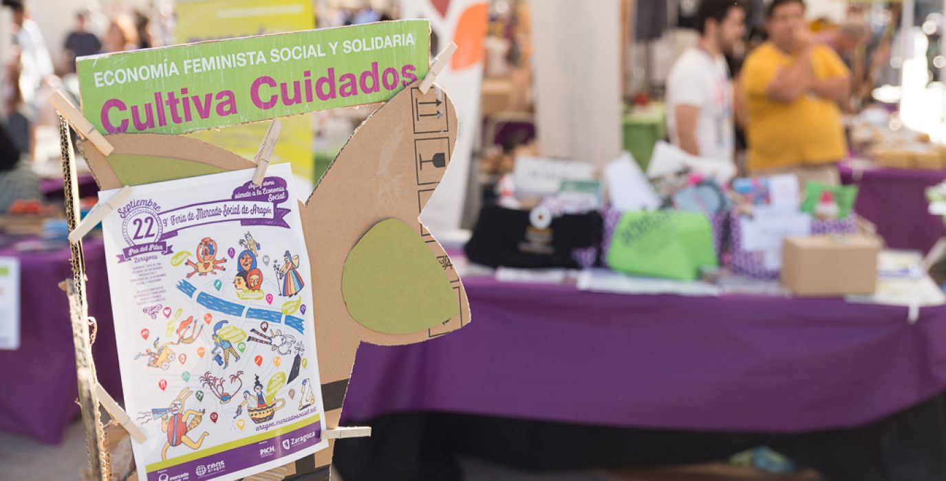 "Cultiva cuidados", lema de la XIX Feria de Mercado Social Aragón | Foto: Pablo Ibáñez (AraInfo)