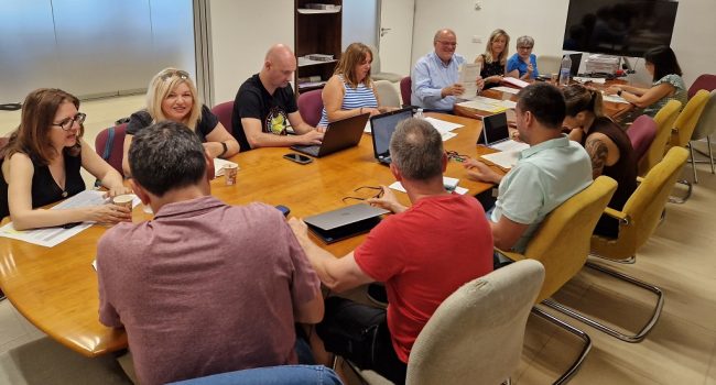 Mesa sectorial de Educación celebrada el mes de julio del pasado año | Foto: DGA