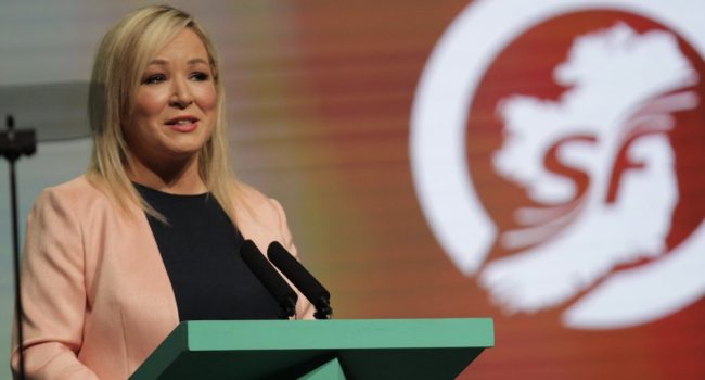 Michelle O'Neill, primera ministra del norte de Irlanda, en una imagen de 2021 | Foto: @sinnfeinireland