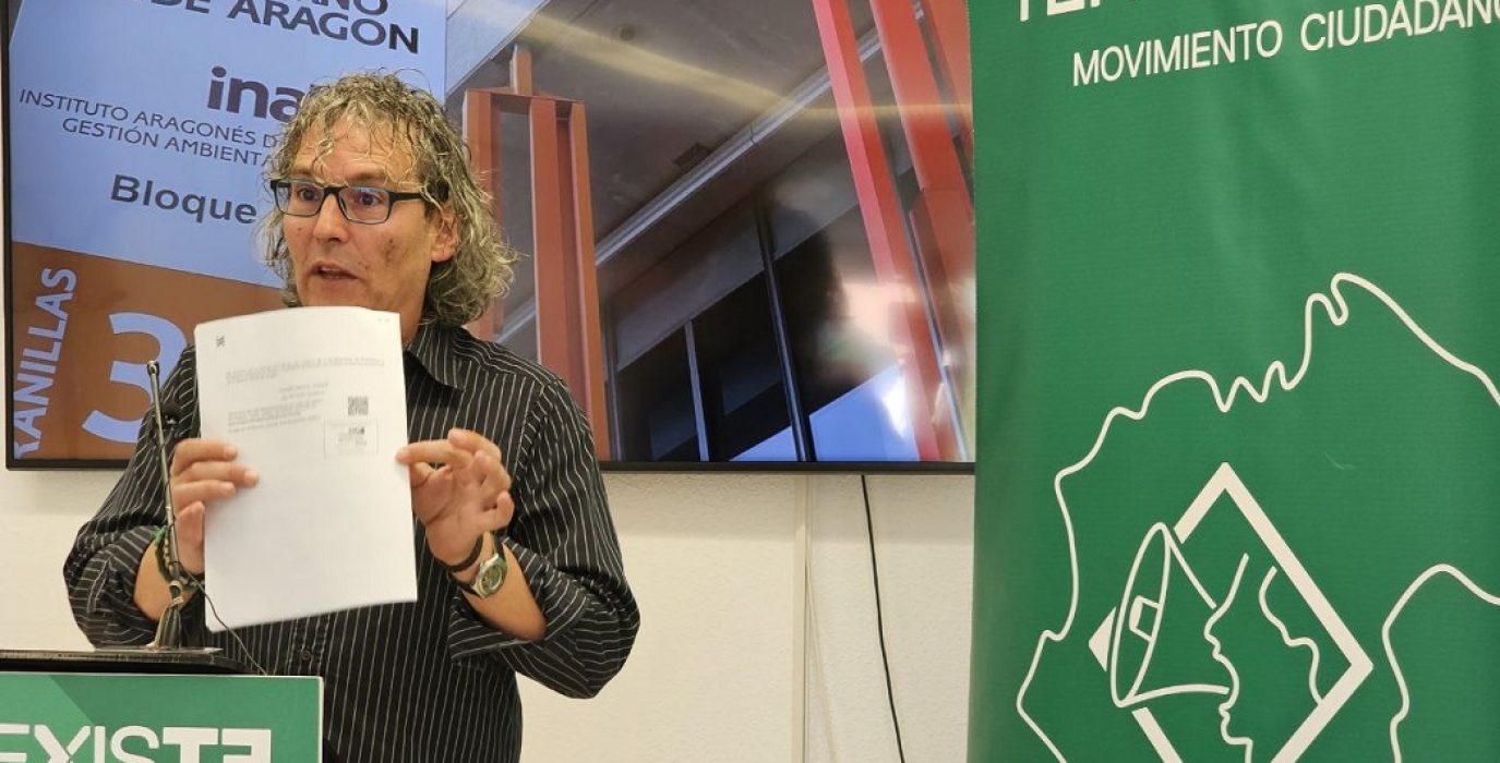 Movimiento ciudadano Teruel Existe Ernesto Romeo Denuncian que el INAGA “actúa como instrumento para favorecer que los promotores se salten la legislación ambiental”