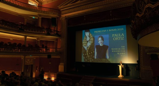 Paula Ortiz en la inauguración de la 24 Muestra de Cine Realizado por Mujeres | Foto: Manuela Roig