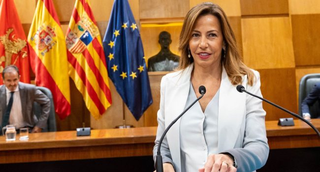 Natalia Chueca durante su intervención en el debate de estado de la ciudad | Foto: Miguel G. García (AZ)