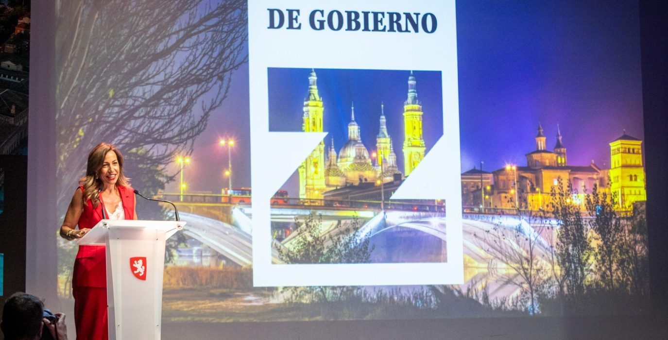 Natalia Chueca en el acto de los tres años de su gobierno | Foto: Daniel Marcos / AZ