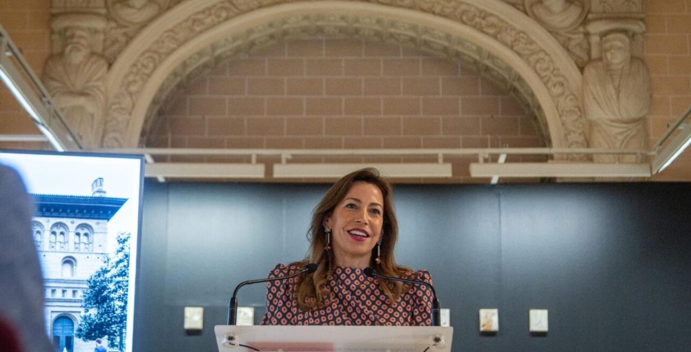 Natalia Chueca en un acto este miércoles en La Lonja | Foto: Daniel Marcos (AZ)