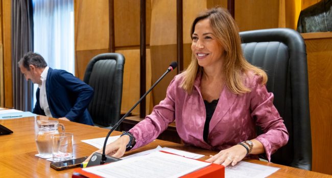 Natalia Chueca en un pleno municipal | Foto: Miguel G. García (AZ)