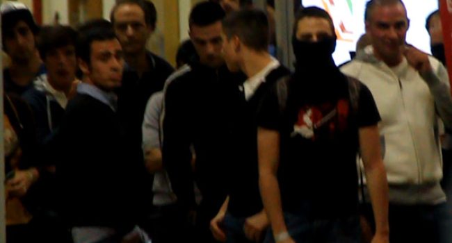 Algunos de los ultra derechistas que participaron en el ataque en Zaragoza