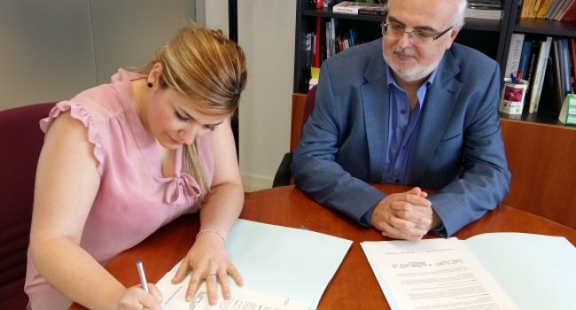 Nerea Cristobal y José Ignacio López Susín.