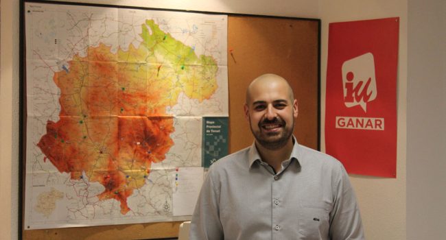 Nicolás López, portavoz del Grupo Municipal Ganar Teruel - IU.