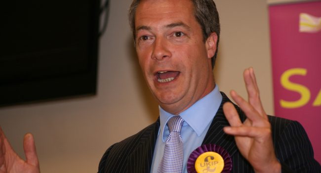 Nigel Farage, en una conferencia en 2009. Foto: (CC BY 2.0)