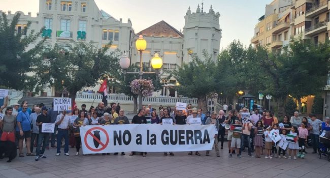 (Archivo) Foto: ‘Plataforma Contra la Guerra’ de Uesca