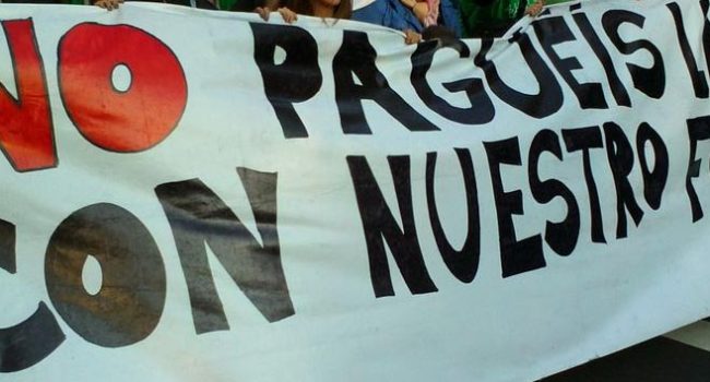No pagueis la deuda con nuestro futuro