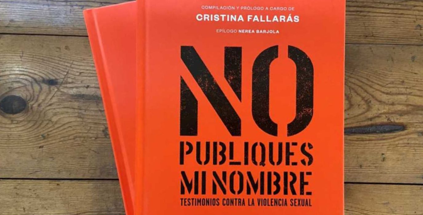 Portada del libro "No publiques mi nombre".