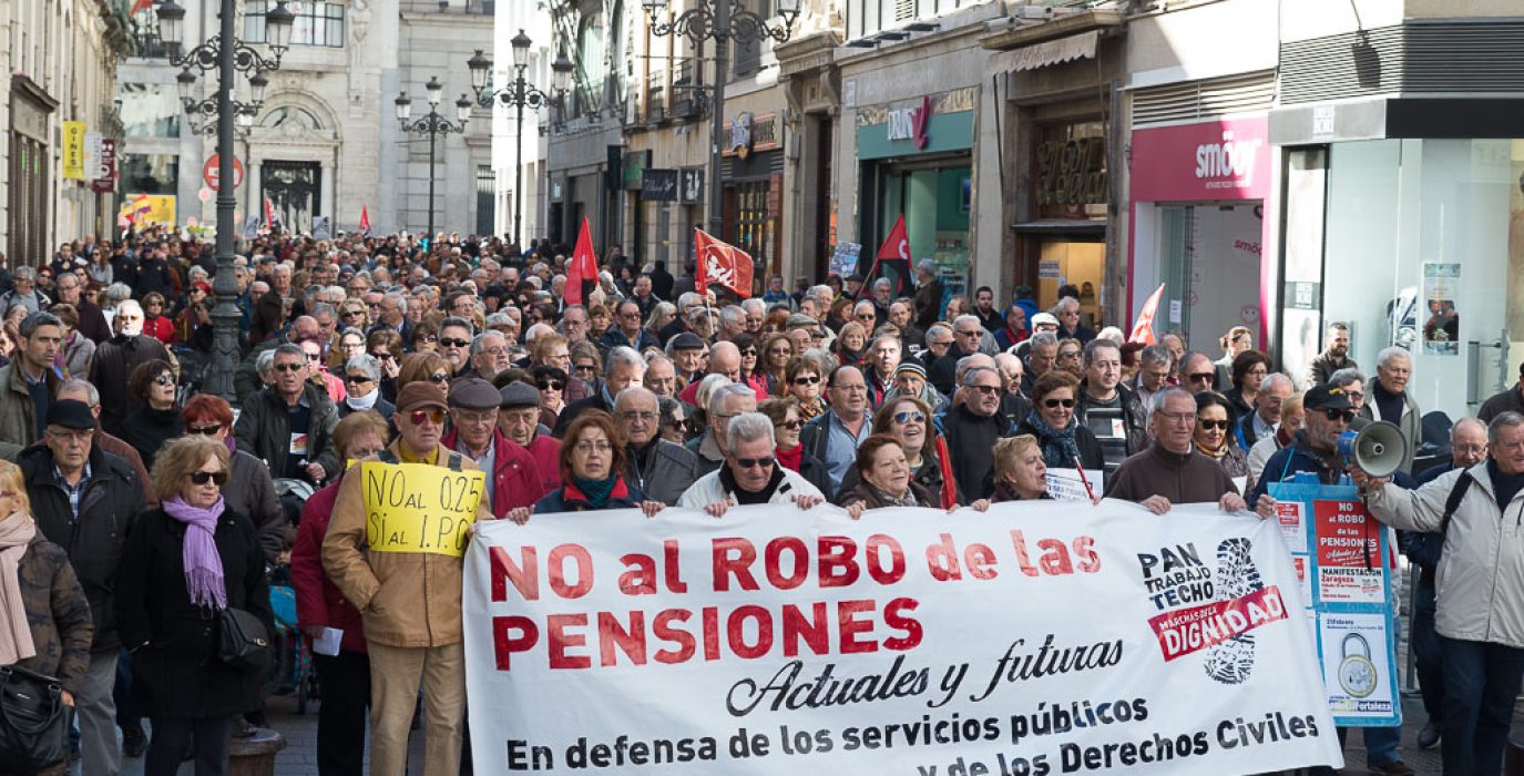 Imagen de archivo de una movilización en 2017. Foto: Pablo Ibáñez (AraInfo).