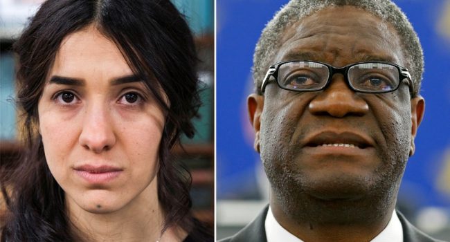 Nadia Murad y Denis Mukwege.