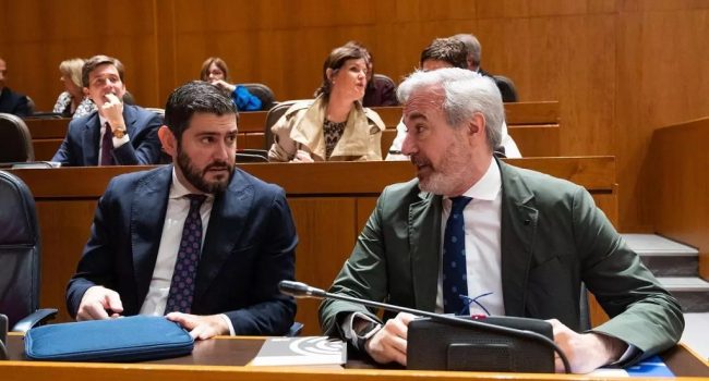 Jorge Azcón y Alejandro Nolasco | Foto: Cortes de Aragón