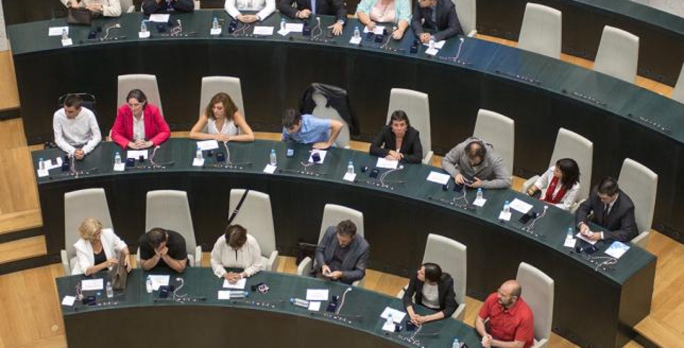 Nuevo pleno del Ayuntamiento de Madrid. Foto: Álvaro Minguito (Diagonal)