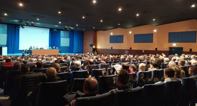 Asamblea de trabajadores y trabajadoras de Opel. Foto: CGT