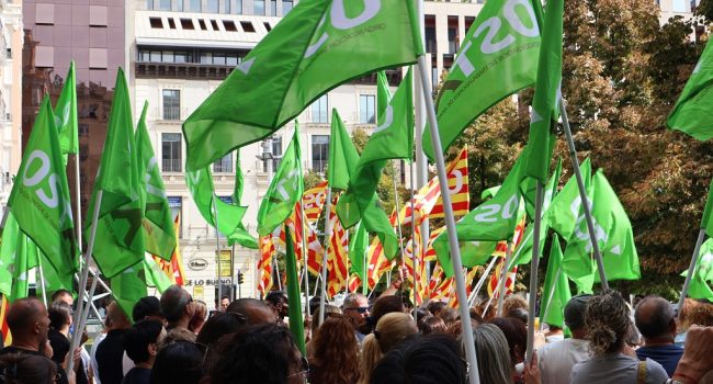 Imagen de archivo de una movilización con una importante participación de OSTA