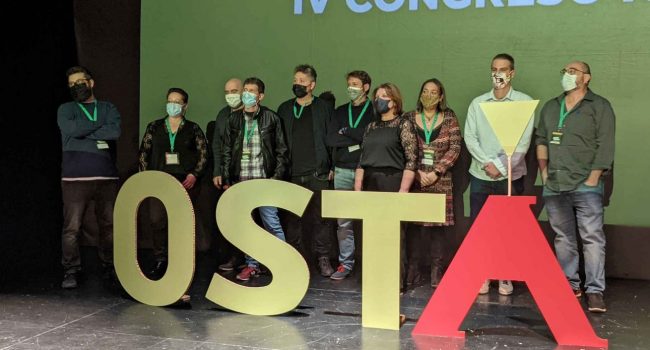 La nueva ejecutiva del sindicato OSTA. Foto: OSTA.