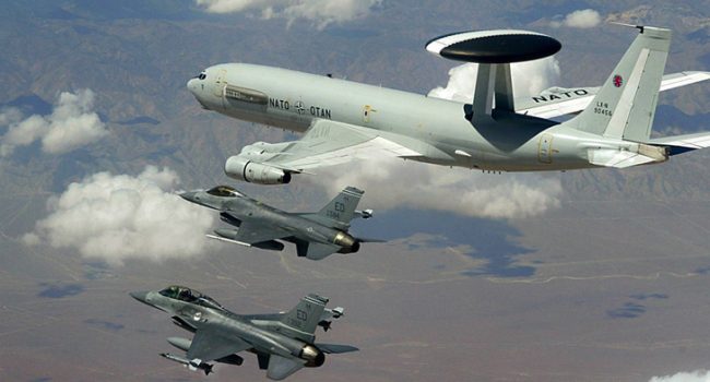 Aviones de guerra de la OTAN.