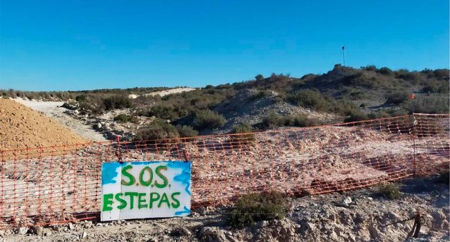 Obras en los Montes de Torrero | Foto: Amigos de la Tierra