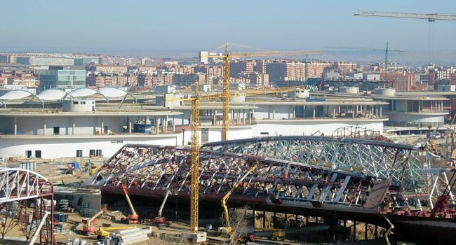 Obras de la Expo 2008 en Zaragoza. Foto: Archivaldo.