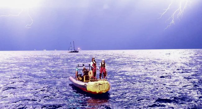 Ocean Viking en el Mediterráneo. Foto: Hannah Wallace Bowman (MSF)