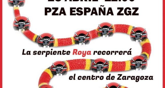 Convocatoria de la PDMA para este 23 de abril en Zaragoza.