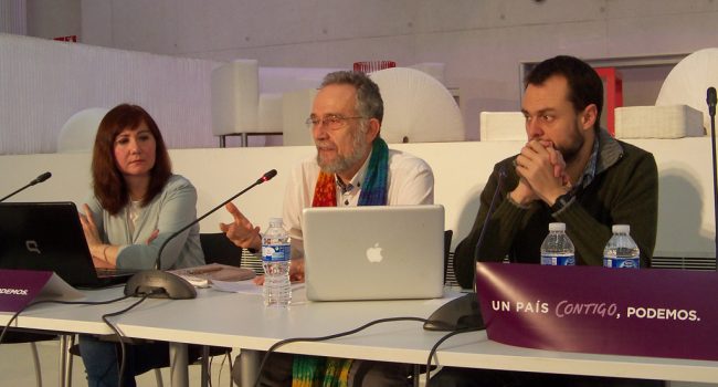 Arrojo y Alegre durante el acto. Foto: Podemos