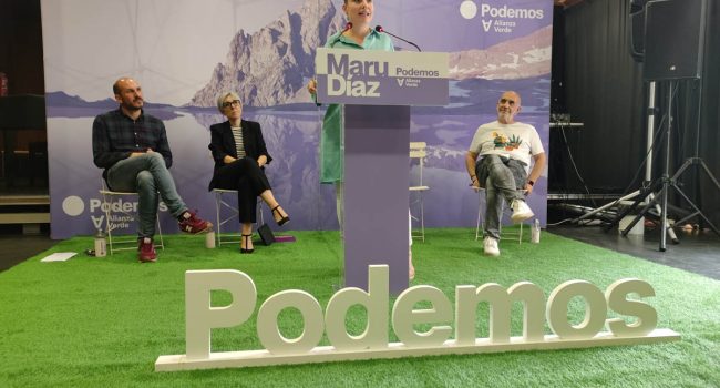 Maru Díaz, candidata de Podemos a la presidencia del Gobierno de Aragón | Foto: Podemos