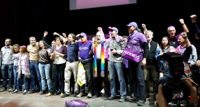 Acto central de Podemos Aragón en Zaragoza. Foto: Podemos