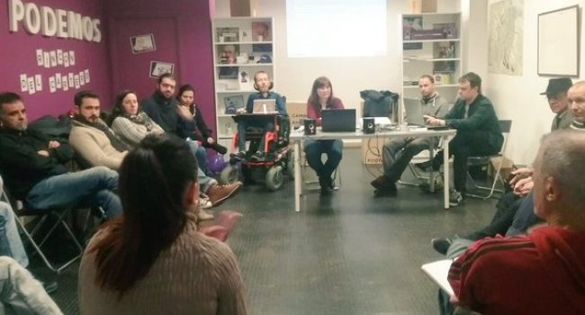 Reunión del Consejo Ciudadano de Podemos Aragón. Foto: @ItxasoPodemos