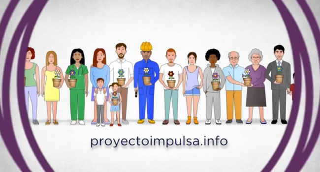 Imagen del vídeo de Podemos promocionando el poryecto.
