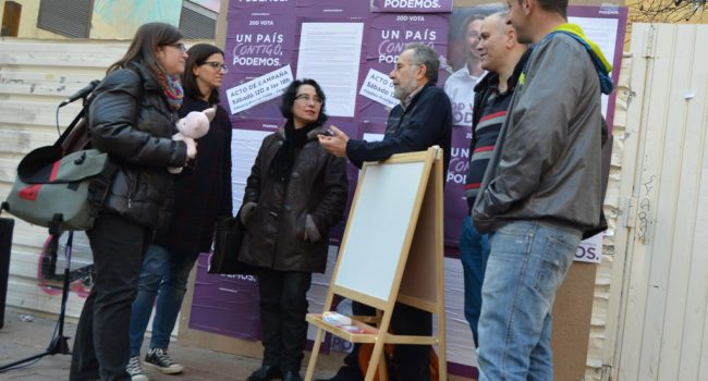 Acto de campaña de Podemos.