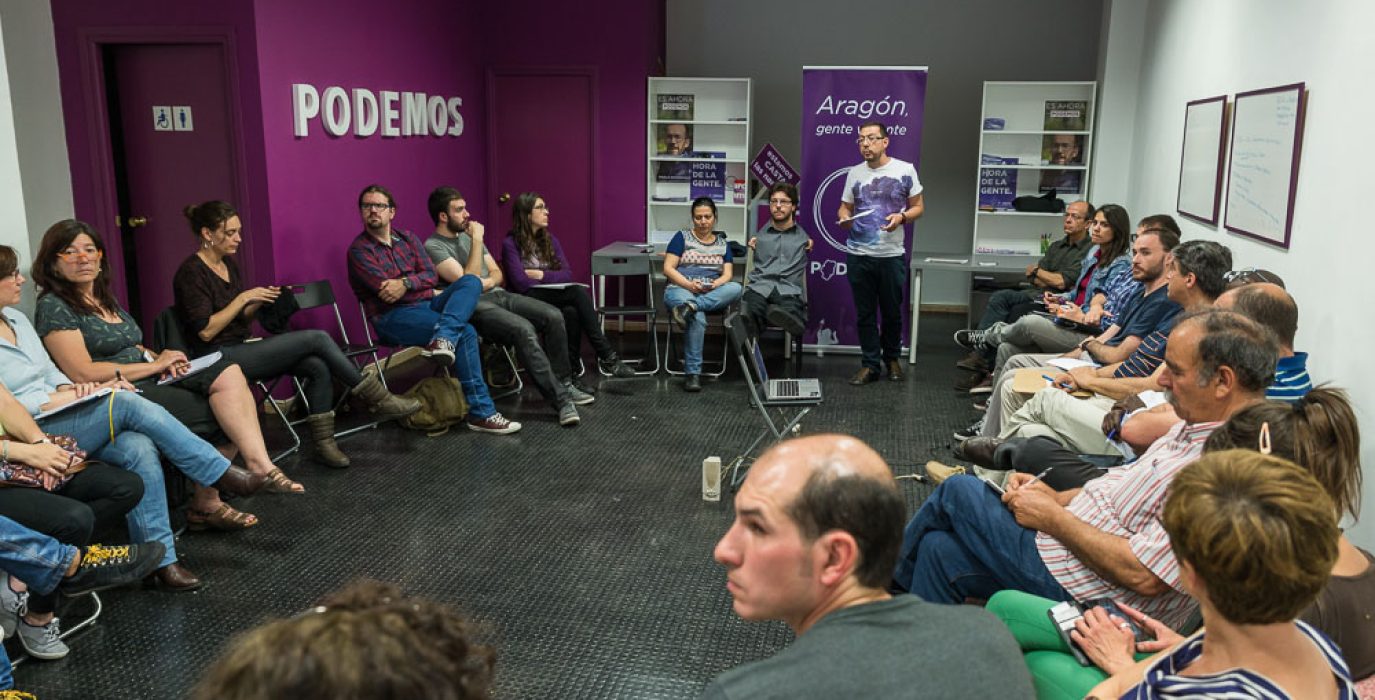 Consejo Ciudadano de Aragón de Podemos. Foto: Pablo Ibañez (AraInfo)