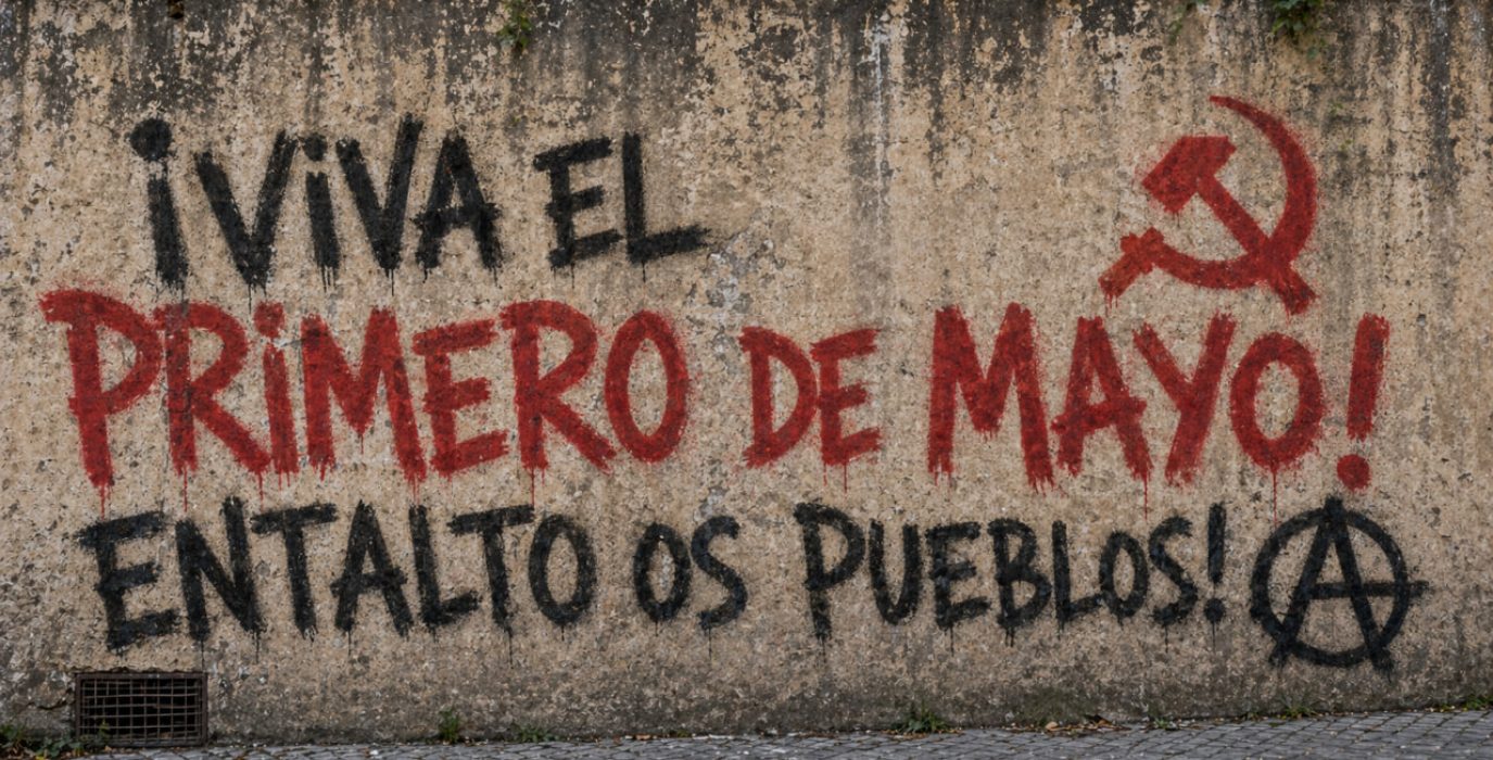 Pintada en una calle de Zaragoza.
