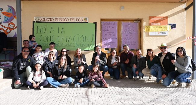 PSOE Aragón Pilar Alegría Colegio Peñarroya Matarranya