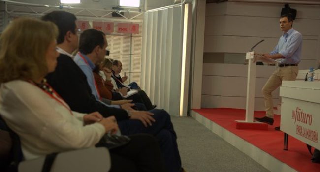 Sánchez durante el Comité Federal del PSOE de este sábado. Foto: @PSOE