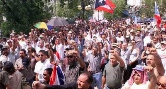 Imagen de archivo de una manifestación independentista en Puerto Rico. Foto: PL